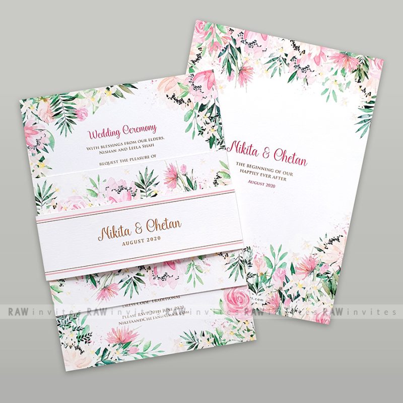 classic wedding invitation design