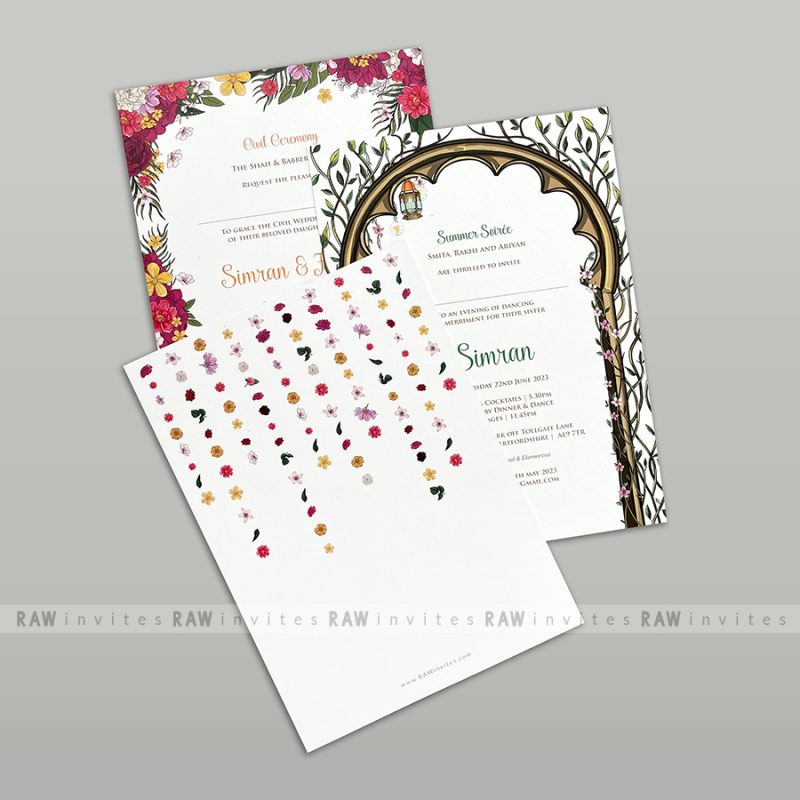 handcrafted beatiful order of service booklet