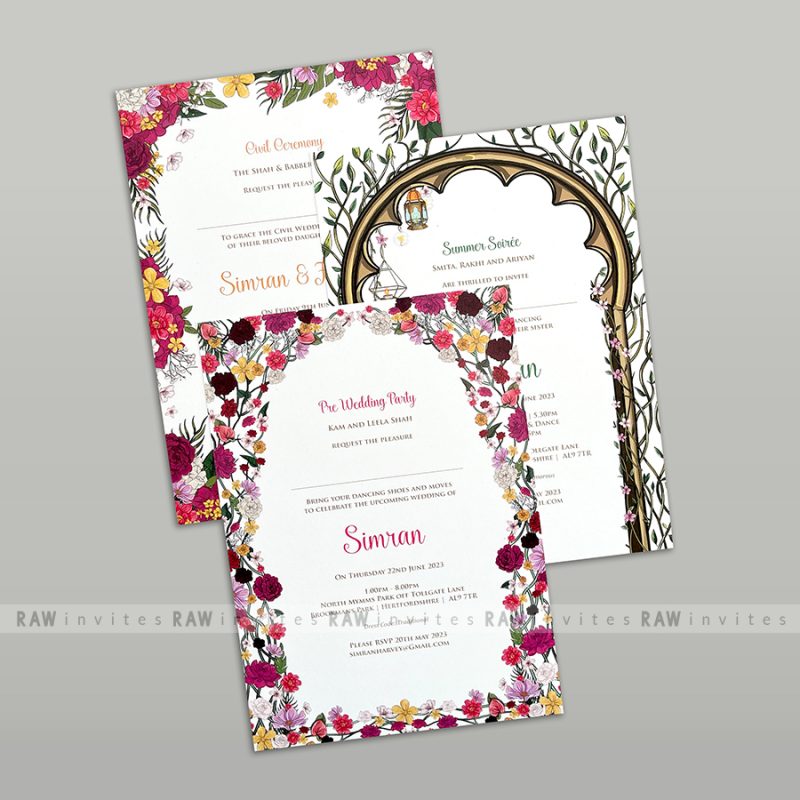 handcrafted beatiful order of service booklet