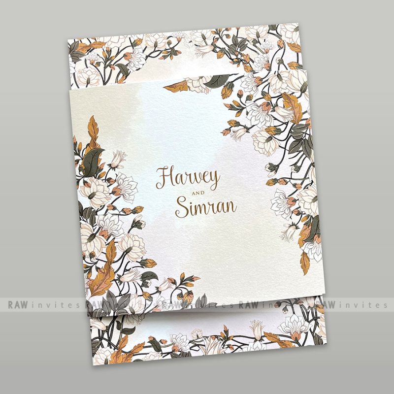 classic wedding ceremony card
