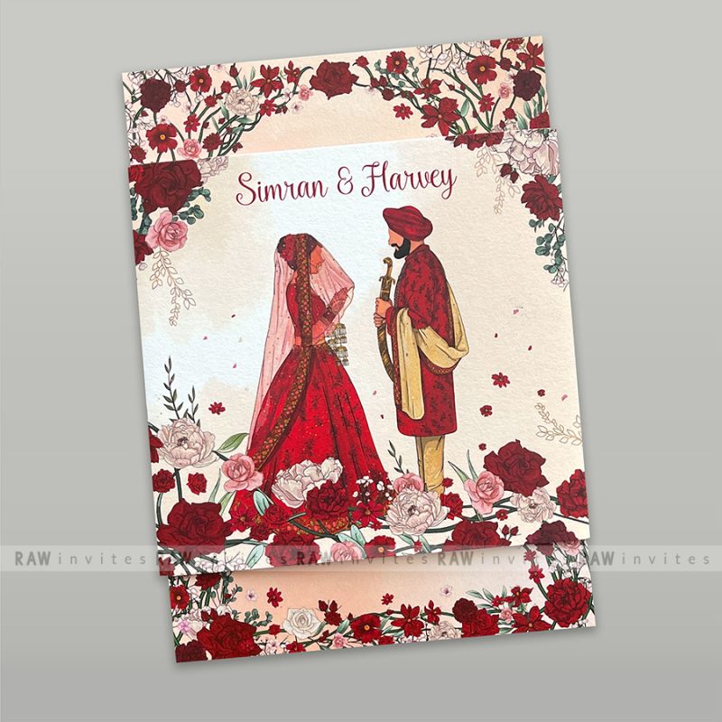 romantic wedding invitation design