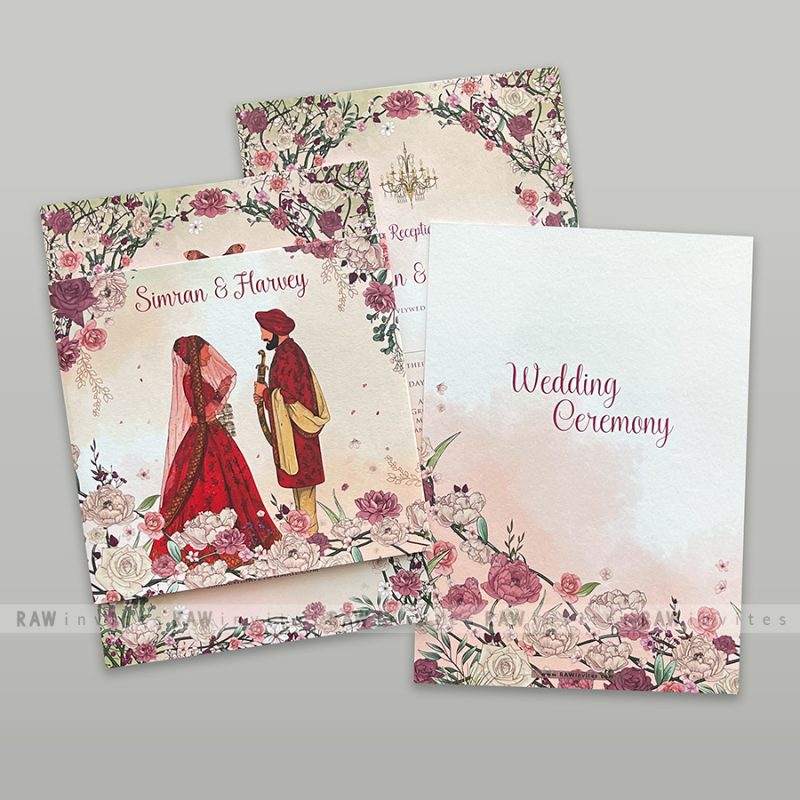 romantic wedding invitation design