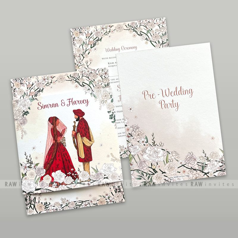 romantic wedding invitation design