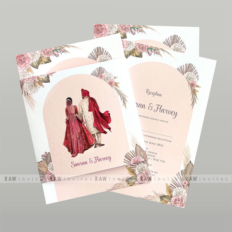 Gurleen traditional wedding invitation