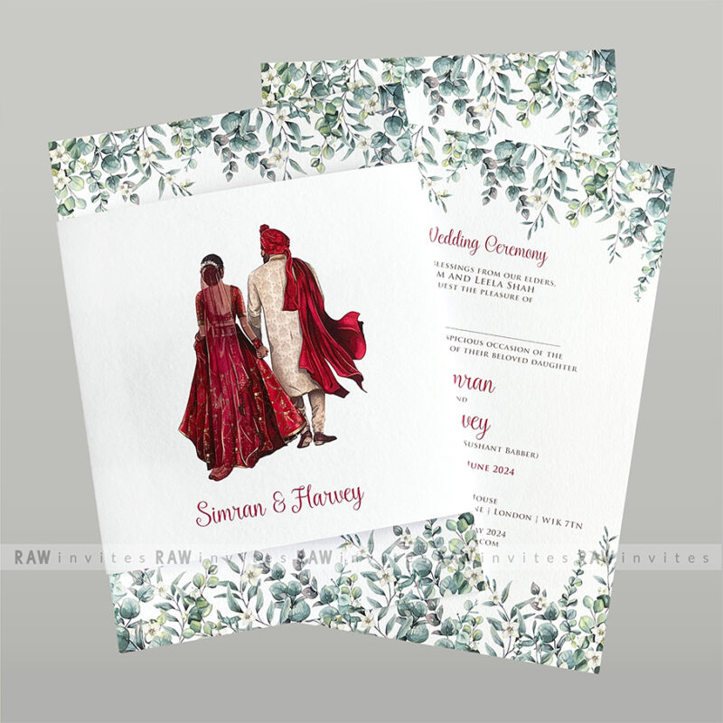 Julieta classic wedding invitation design