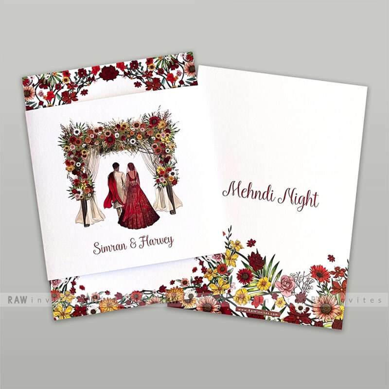 Kahani modern minimalist wedding card