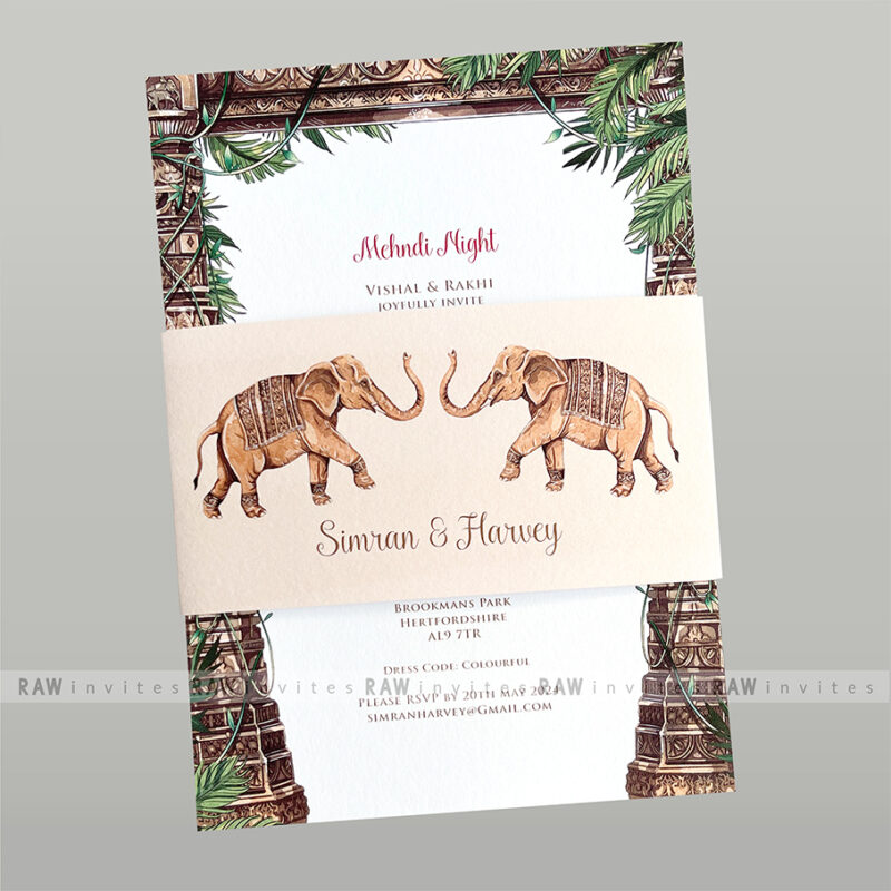 Nandini colorful wedding invitation design