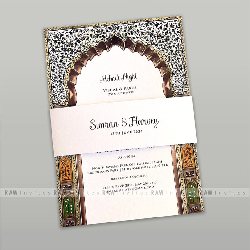 luxury wedding invitation card