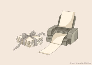 Printing Machine Print Wedding Card