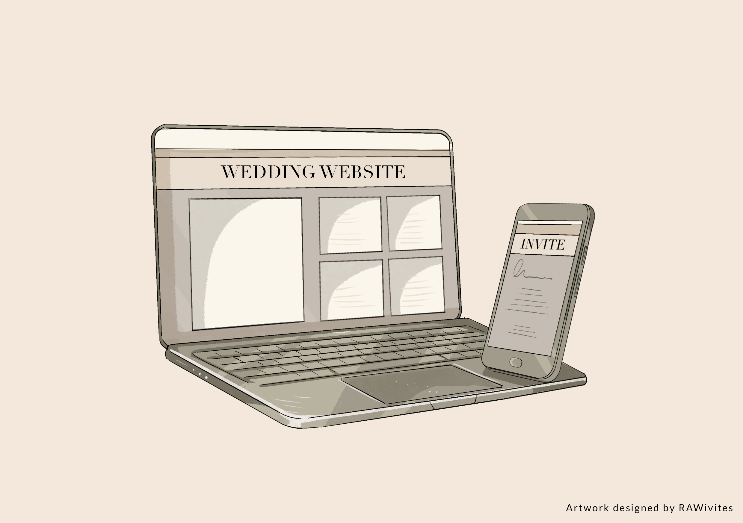 Wedding Card Website Template and Design